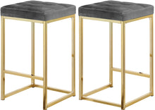 Load image into Gallery viewer, Nicola Black Velvet Stool