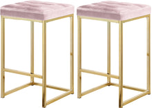 Load image into Gallery viewer, Nicola Black Velvet Stool