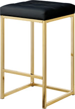 Load image into Gallery viewer, Nicola Black Leather Stool