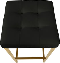 Load image into Gallery viewer, Nicola Black Leather Stool