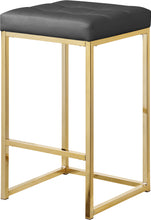 Load image into Gallery viewer, Nicola Black Leather Stool