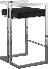 Load image into Gallery viewer, Ezra Black Velvet Stool