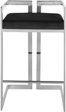 Load image into Gallery viewer, Ezra Black Velvet Stool