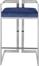 Load image into Gallery viewer, Ezra Black Velvet Stool