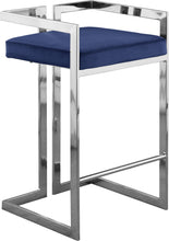 Load image into Gallery viewer, Ezra Black Velvet Stool