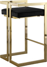 Load image into Gallery viewer, Ezra Black Velvet Stool