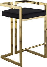 Load image into Gallery viewer, Ezra Black Velvet Stool
