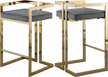 Load image into Gallery viewer, Ezra Black Velvet Stool