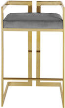Load image into Gallery viewer, Ezra Black Velvet Stool