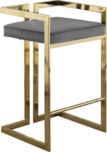 Load image into Gallery viewer, Ezra Black Velvet Stool