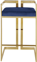 Load image into Gallery viewer, Ezra Black Velvet Stool