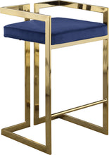 Load image into Gallery viewer, Ezra Black Velvet Stool