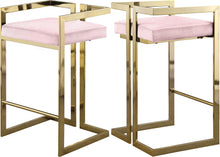 Load image into Gallery viewer, Ezra Black Velvet Stool