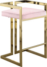 Load image into Gallery viewer, Ezra Black Velvet Stool