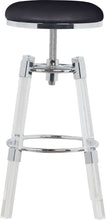 Load image into Gallery viewer, Venus Black Faux Leather Adjustable Stool
