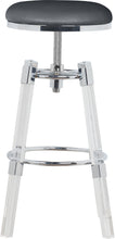 Load image into Gallery viewer, Venus Black Faux Leather Adjustable Stool