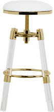 Load image into Gallery viewer, Venus White Faux Leather Adjustable Stool