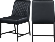 Load image into Gallery viewer, Bryce Black Faux Leather Stool