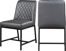 Load image into Gallery viewer, Bryce Grey Faux Leather Stool