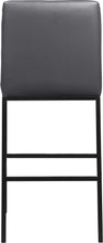 Load image into Gallery viewer, Bryce Black Faux Leather Stool