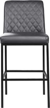 Load image into Gallery viewer, Bryce Black Faux Leather Stool