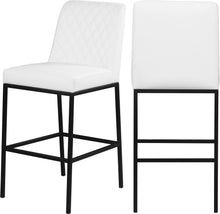 Load image into Gallery viewer, Bryce Black Faux Leather Stool