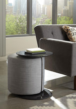 Load image into Gallery viewer, Transitional Grey Accent Table and Ottoman