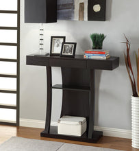 Load image into Gallery viewer, Contemporary Cappuccino Console Table