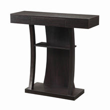 Load image into Gallery viewer, Contemporary Cappuccino Console Table