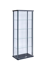 Load image into Gallery viewer, Contemporary Black Curio Cabinet
