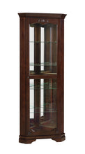 Load image into Gallery viewer, Traditional Golden Brown Curio Cabinet