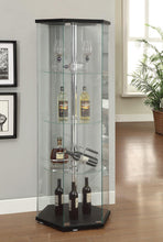 Load image into Gallery viewer, Traditional Glass Hexagon Curio Cabinet