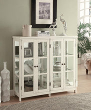 Load image into Gallery viewer, Transitional White Accent Cabinet