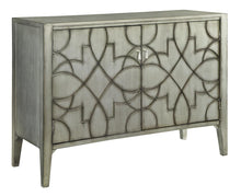 Load image into Gallery viewer, Transitional Silver Two-Door Accent Cabinet