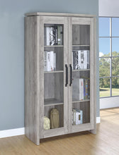 Load image into Gallery viewer, Rustic Grey Curio Cabinet