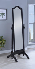 Load image into Gallery viewer, Transitional Black Cheval Mirror