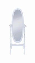 Load image into Gallery viewer, Transitional White Cheval Mirror