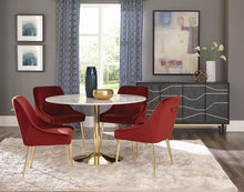 Load image into Gallery viewer, Modern Graphite and Brass Accent Cabinet