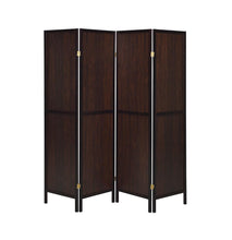 Load image into Gallery viewer, Rustic Tobacco and Cappuccino Four-Panel Screen
