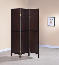 Load image into Gallery viewer, Rustic Tobacco Three-Panel Screen