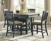 Load image into Gallery viewer, Tyler Creek Signature Design Counter Height Table 5-Piece Dining Room Package
