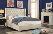 Load image into Gallery viewer, Aiden Black Velvet King Bed