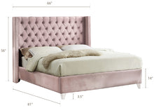 Load image into Gallery viewer, Aiden Black Velvet Full Bed