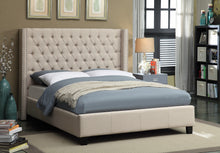 Load image into Gallery viewer, Ashton Beige Linen King Bed