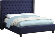 Load image into Gallery viewer, Ashton Navy Linen King Bed