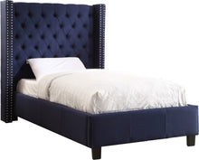 Load image into Gallery viewer, Ashton Grey Linen Twin Bed