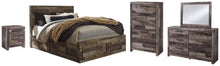Load image into Gallery viewer, Derekson Benchcraft Bed 7-Piece Bedroom Package