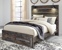Load image into Gallery viewer, Drystan Queen Panel Bed with 2 Storage Drawers