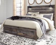 Load image into Gallery viewer, Drystan King Panel Bed with Storage