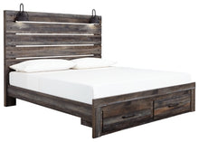 Load image into Gallery viewer, Drystan King Panel Bed with Storage